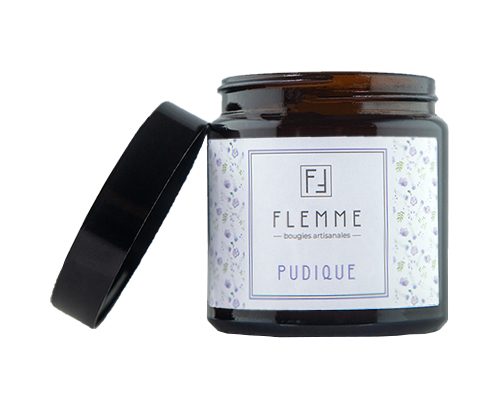 Pudique - Flemme Bougie artisanale naturelle parfumée